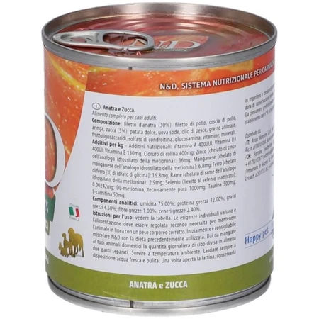 Farmina N&amp;d Ente und Kürbis – Alleinfuttermittel für ausgewachsene Hunde, 285 g