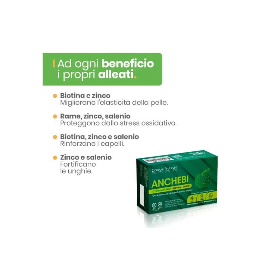 Anchebi 60 tablets - supplement for strong hair and nails
