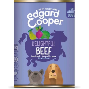 Edgard & Cooper Adult Beef – kompletna karma bezzbożowa dla dorosłych psów o wrażliwym żołądku, 400 g