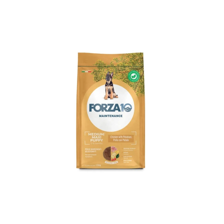 Forza10 Forza 10 Maintenance Puppy Medium Maxi Chicken - Complete Food for Medium and Large Breed Puppies, 12 kg