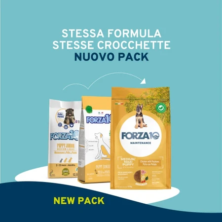 Forza10 Forza 10 Maintenance Puppy Medium Maxi Chicken - Complete Food for Medium and Large Breed Puppies, 12 kg