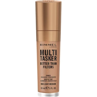 Rimmel Multi-Tasker Better Than Filters 3 en 1: prebase, potenciador de luminosidad e iluminador n.º 004 Light Medium