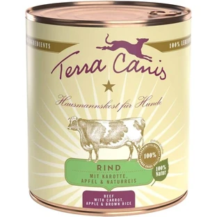Terra Canis Classic Beef - Complete Wet Food for Adult Dogs of Normal Weight, 800 g
