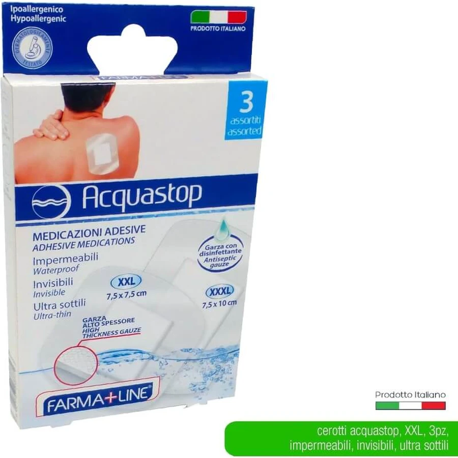 Acquastop - 3 pleisters met hoge beschermingsgraad, maat XXXL