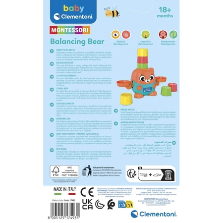 Clementoni Balancing Bear - Balancing Bear for Early Learning, 18m+