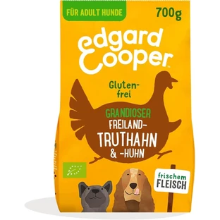Edgard & Cooper Adult Kalkoen & Kip - Compleet voer voor volwassen honden, 700 g
