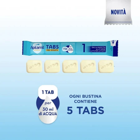 Aptamil Nutribiotik tabs 1 – Säuglingsnahrung für 0–6 Monate, 21 Beutel