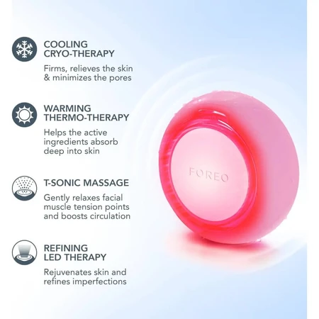 Foreo UFO 3 - 5-in-1 device for deep facial hydration - pearl pink