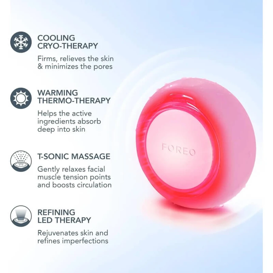 Foreo UFO 3 - 5-in-1 device for deep facial hydration - pearl pink
