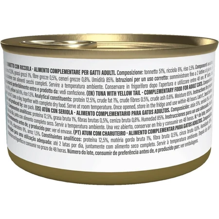 Schesir Complements Jelly-Coated Tuna and Red Mullet Fillets - Complete Cat Food, 70 g