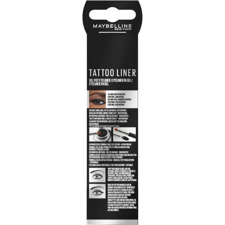 Maybelline Tattoo Liner Gel Pot – Gel-Eyeliner – Schwarz