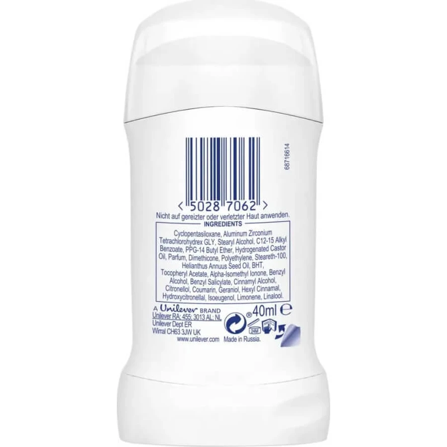 Waar: Invisible Dry – Geur van witte fresia en viooltjes – Deodorantstick, 40 ml
