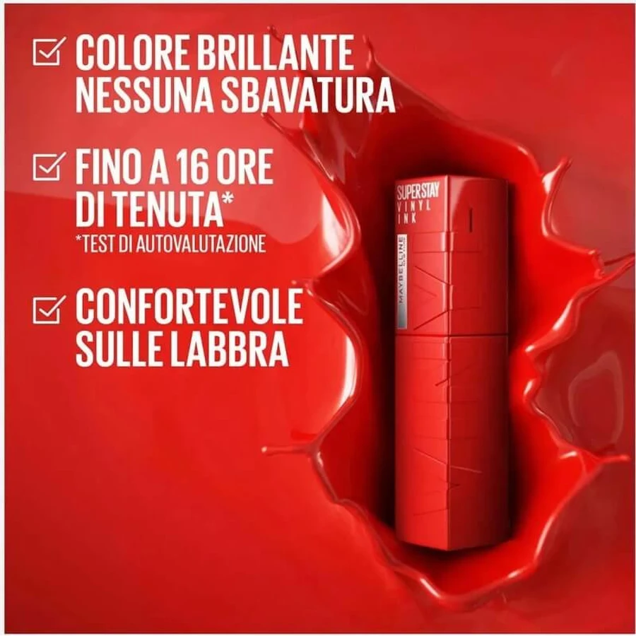 Maybelline Super Stay Vinyl Ink – ruj lichid nr. 10 Lippy