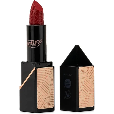 Rouge à lèvres Purobio Starlight Creamy Matte - Rouge à lèvres mat n° 01 Joyful Red