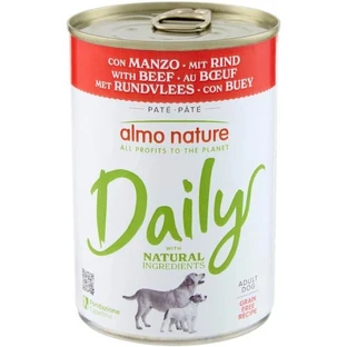 Almo Nature Daily Menu Beef - Comida húmeda para perros adultos, 400 g