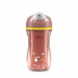 Chicco Active Cup – Trinkbecher für Kinder ab 14 Monaten, auslaufsicher, mit festem Trinkaufsatz, isoliert, rosa, 266 ml
