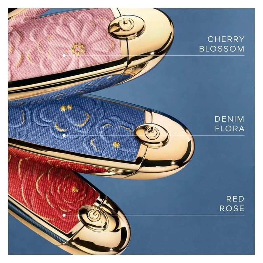 Guerlain Rouge G - Denim Flora Double Mirror Case