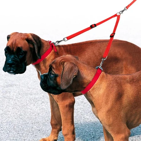 Ferplast Twin 10-36 - terminale doppio nylon regolabile per due cani