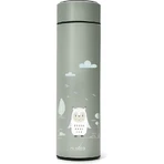Botella térmica Nuvita con termómetro LED, verde salvia, 500 ml