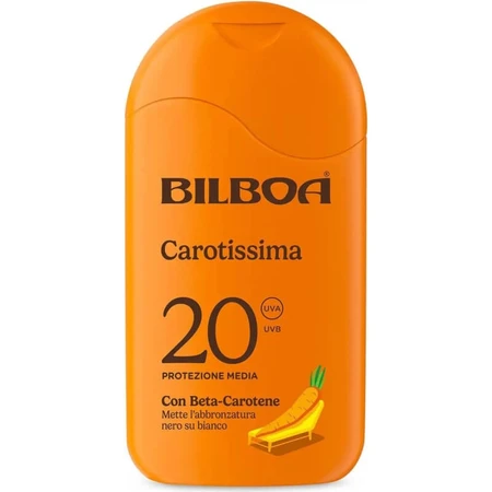 Bilboa Sunscreen SPF 20 Carotissima Milk, Medium Protection, 200 ml