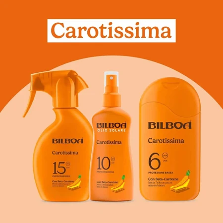 Bilboa Sunscreen SPF 20 Carotissima Milk, Medium Protection, 200 ml