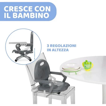 Chicco Pocket Snack - Chair Booster Seat, Dark Gray