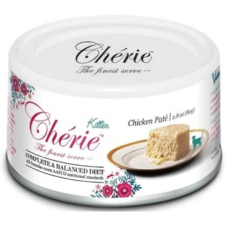 Cherie Kitten Hühnermousse – Alleinfuttermittel für Kätzchen, 80 g