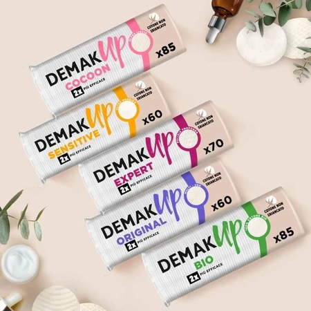 Demak Up Cocoon Makeup Remover Pads, 85 pads