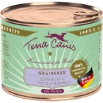 Terra Canis Sans céréales au lapin - Aliment humide complet pour chiens adultes de poids normal, 200 g