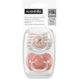 Suavinex Birdies - 2 chupetes de silicona Sx Pro, a partir de 18 meses, rosa