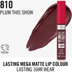 Rimmel Lasting Mega Matte - Pintalabios líquido n.º 810 Plum This Show