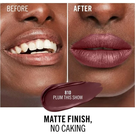 Rimmel Lasting Mega Matte - Pintalabios líquido n.º 810 Plum This Show