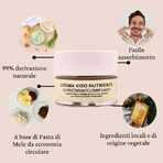 Crema facial nutritiva, reparadora y tonificante de Naste Beauty, 50 ml