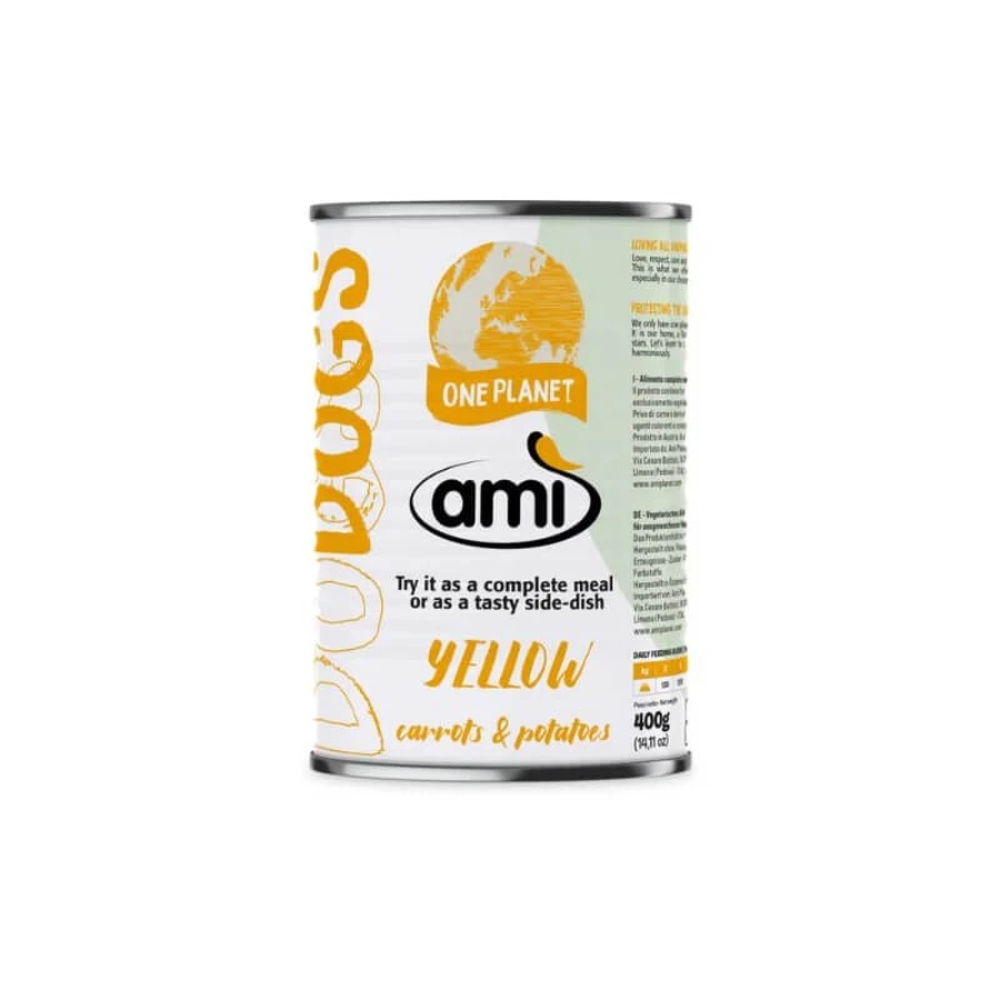 Ami the natural choice Ami Dog Yellow Carrots and Potatoes - Complete Wet Dog Food 400 gr