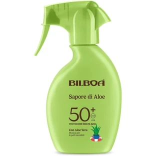 Bilboa Sunscreen SPF 50+ with Aloe Flavor, Very High Protection Spray, 250 ml