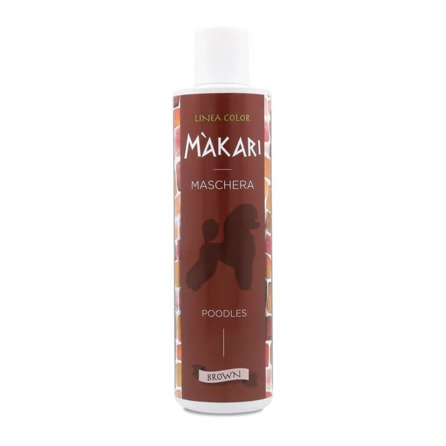Aries Biopetcosmetic Makari Mask Natur Color Brown - Brown Coat Mask for Dogs and Cats, 250 ml