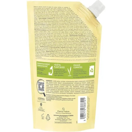 Aderma Exomega Control – Pflegendes Reinigungsöl – 500 ml Nachfüllpackung