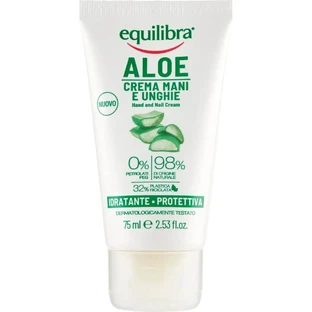 Equilibra Aloe - Hydraterende en beschermende hand- en nagelcrème, 75 ml