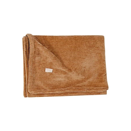 Picci Natural - Funda de cuna de terciopelo color caramelo
