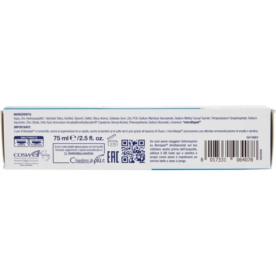 Biorepair Active Shield – Zahnpasta gegen Karies 75 ml