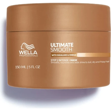 Wella Ultimate Smooth Paso 2 - Mascarilla intensiva para cabello seco y encrespado, 150 ml