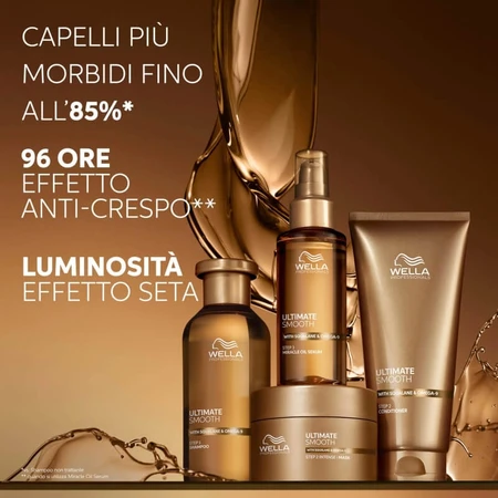 Wella Ultimate Smooth Paso 2 - Mascarilla intensiva para cabello seco y encrespado, 150 ml