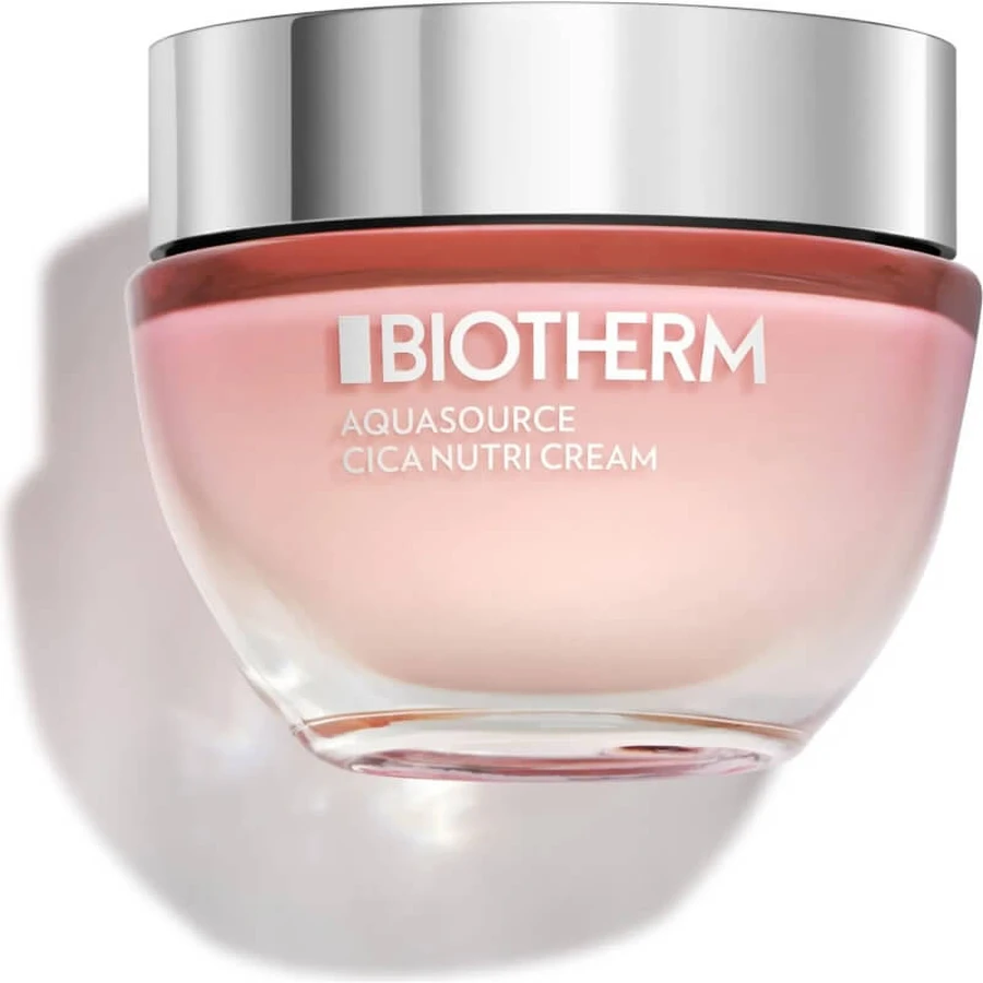 Biotherm Aquasource Cica Nutri Cream - Moisturizing Face Cream for Dry Skin, 50 ml