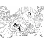 Lisciani dubbelzijdige Princess-maxi-puzzel, 108 stukjes