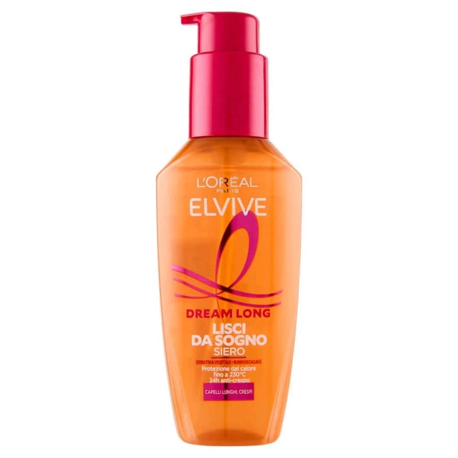 Elvive Dream Long : Des cheveux lisses de rêve - Sérum lissant anti-frisottis pour cheveux longs, 100 ml