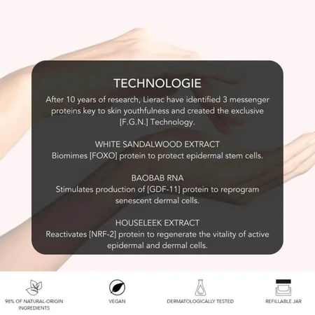 Lierac Premium La Crème Soyeuse - Crema facial antienvejecimiento para piel normal, recambio de 50 ml