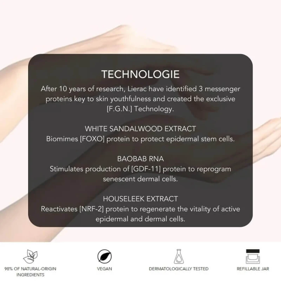 Lierac Premium La Crème Soyeuse - Crema facial antienvejecimiento para piel normal, recambio de 50 ml