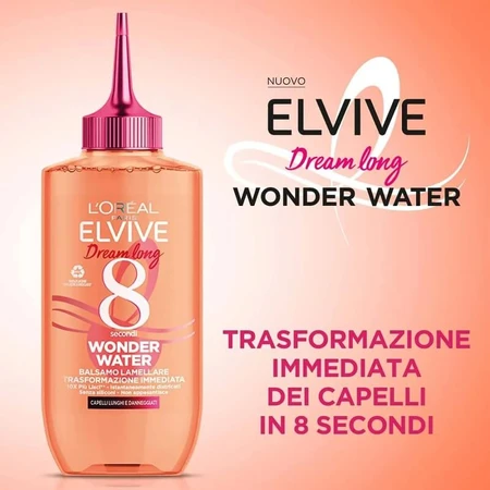 Elvive Dream Long Wonder Water - Après-shampoing lamellaire à transformation instantanée, 200 ml