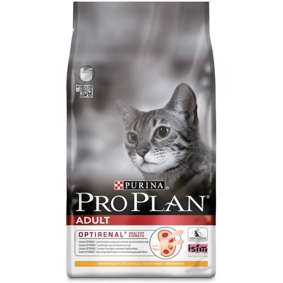 Purina Pro Plan Adult OptiRenal Pollo - Alimento completo para gatos adultos que favorece la salud renal, 1,5 kg