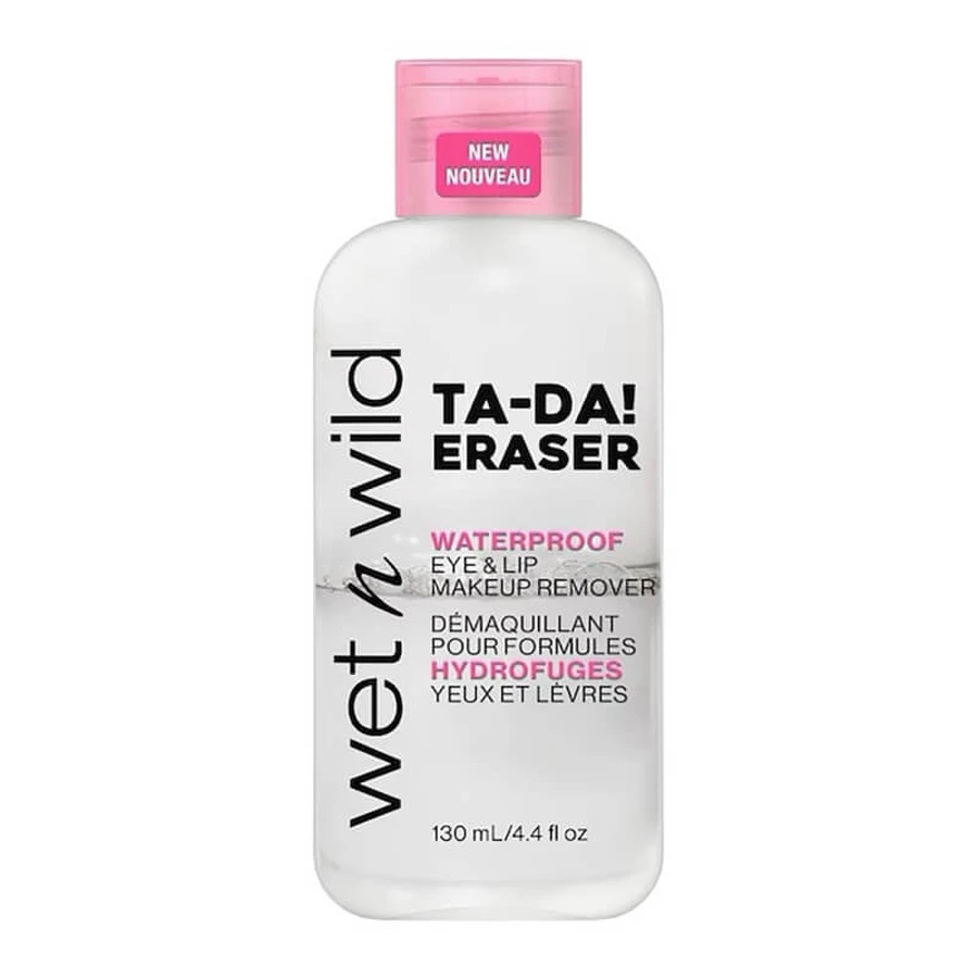 Wet n Wild Ta-da! Eraser - Silicone-Free Liquid Makeup Remover for Waterproof Eye and Lip Makeup, 130 ml